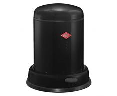Wesco AbfallSMLR Baseboy Abfallsammler, Edelstahl, Schwarz, 33 x 33 cm
