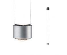 Paulmann 79719 LED Pendelleuchte Aldan incl. 1x8,5 / 1x4,5 Watt dimmbar Hängelampe Schwarz, Alu Deckenlampe Warmweiß 2700 K