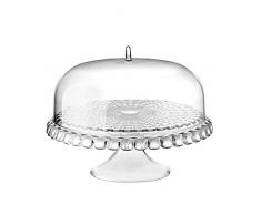 Guzzini, Tortenplatte Mit Fuß Und Haube, Ø36 x h28 cm