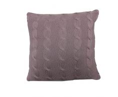 highams Uni Kabel Knit Kissenhülle Kissen Fall Sofa ungefüllt 43 x 43 cm - 43,2 x 43,2 cm, 100 % Baumwolle, Muted Heather, 17x17 - 43 x 43 cm