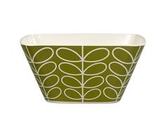 Orla Kiely Salatschüssel aus Bambus mit linearem Stiel, ideal für Picknicks