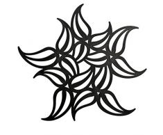 Koziol FLAME Topfuntersetzer, Kunststoff, solid schwarz, 24.5 x 24.5 x 0.7 cm