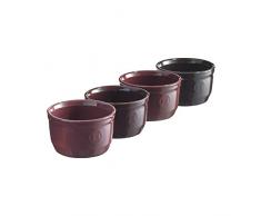 Emile Henry EHSB9710 LAtelier Auflaufförmchen, 4 Stück 8.75 oz each Feige