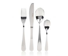 Russell Hobbs Exklusives 24-teiliges Besteckset aus Edelstahl „London“ BW03130 15 Jahren Garantie, Silber
