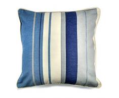 Fusion Kissen, gefüllt, 100% Baumwolle, 43 x 43 cm, Blau