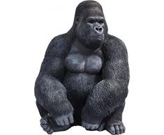 Kare Deko Figur Gorilla Side XL, große Dekofigur in Form eines Gorillas, ausgefallene Wohnzimmer Dekoration, (H/B/T) 76 x 60 x 55 cm