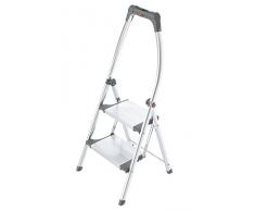 Hailo LivingStep Plus, Klapptritt, 2 Stufen, hoher Sicherheitshaltebügel, Füße mit Soft-Grip-Sohlen, belastbar bis 150 kg, 4302-201