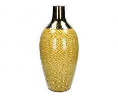 Vase - Steingut - Gelb - 20x20x43cm