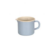 K. Krüger Milchtopf, Emaille, Türkisblau, 1 Liter