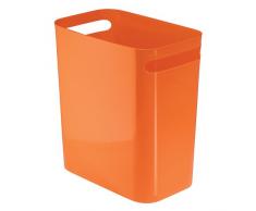 InterDesign Abfalleimer UNA Can, Plastik, Orange, 12-Inch