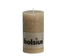 Bolsius Stumpenkerzen RUSTIK 130/68mm pastell beige