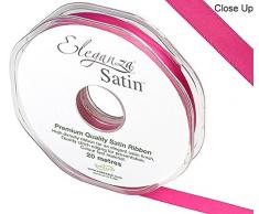 Eleganza 10 mm x 20 m Satinband doppelseitig, Fuschia