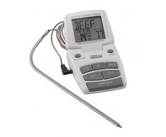 Master Class Digitales Bratenthermometer und Kochtimer, Kunststoff, Weiß, 18 x 9 x 2 cm