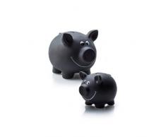 Sparschwein mit Kreide, Höhe 9,5 cm