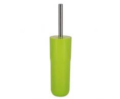 Spirella WC Bürste Klobürste Toilettenbürste hochwertig „Cocco“ mit hygienischem Behälter Grün
