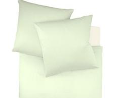 Fleuresse Colours Bettwäsche, Uni-Mako-Satin, lindgrün, 200 x 200 cm
