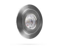 Smartwares LED Einbauspot mit Dimmfunktion, 7,5 cm Durchmesser, 350 lm, Chrom, 4.5 W, Silber, 3,5 x 9 x 9 cm