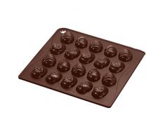 Dr. Oetker Silikon-Schokoladenform Ostereier, Pralinen-, Eis-, oder Backform für kleine Kreationen aus der Serie Confiserie (Farbe: Braun); Menge: 1 Stück