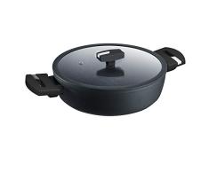 Berndes 21266 Balance Induction Enduro 24 cm Servierpfanne 28 cm, Aluminium, schwarz