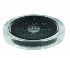 Spirella Seifenschale Steinoptik dekorative Badausstattung Seifenablage Maße: 13 x 10 x 3 cm - Schwarz