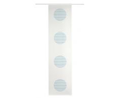 Deko Trends Schiebevorhang Stoff wollweiÃ-Petrol 245x60x245 cm