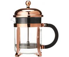 Bodum Chambord Kaffeebereiter 4 Tassen, Chrom, Pink, 10.5 x 16.6 x 19 cm