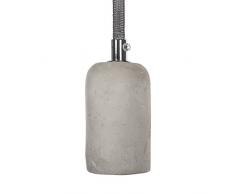 Smartwares IDE-60010 A++ to E, Kreative Pendelleuchte aus Beton, Retro Deckenleuchte für E27 Leuchtmittel, Grau, 9,5 x 9,5 x 13,5 cm
