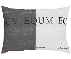 APELT Signum_35x50_89 Kissen gefüllt Schrift, weiß / schwarz / rot