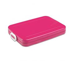 Rosti Mepal 107635072400 Take A Break Plate Brotdose für das Mittagessen, ABS-Kunststoff (Acrylnitril-Butadien-Styrol), Rosa, 25,5 x 17 x 3,3 cm