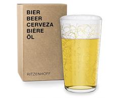 RITZENHOFF Next Beer Bierglas von Fuksas, aus Kristallglas, 330 ml