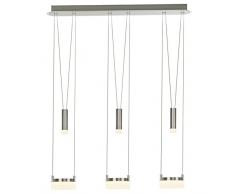 Brilliant Better LED Pendelleuchte Reihe 3 flg höhenverstellbar eisen/weiß 1440 Lumen, LED integriert