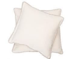 David Fussenegger Sylt Kissenhülle, Baumwolle, rohweiß, 50x50 cm, 2