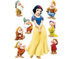 AG Design - Disney Snow White â Wandsticker â Wandtattoo â Wandaufkleber â Selbstklebend â Bunt - 30 x 30 cm - DKs 1083