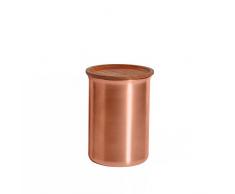 Tiipoi ayasa Vorratsdose, Holz, Kupfer, 10,2 x 10,2 x 13,8 cm