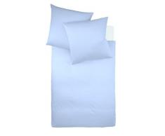Fleuresse 9200 colours Interlock Jersey Bettwäsche aus 100% Baumwolle, Oekotex Standard 100, 135 x 200 cm, blau