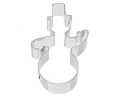 Kaiser Plätzchen Ausstecher Schneemann, Weihnachten, Edelstahl, Ausstechform für Kekse, 7 x 4 x 2,5 cm
