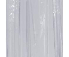 RIDDER 36000-350 Duschvorhang Folie ca. 180 x 200 cm, Brillant transparent inklusive Ringe