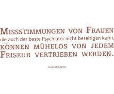 Indigos 4051095017257 Wandtattoo w200 Missstimmung von 120 x 41 cm, braun