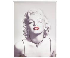 Startex, Marilyn Monroe DS 5040 digital bedrucktes Sonnenschutz Rollo mit Wand und Deckenmontage 120 x 160 cm Sichtschutz Blickdicht, Weiß