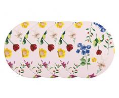 Maxwell Williams DU0140 Tees&Cs Untersetzer Contessa, keramik, rose pink, 9.5 cm, 4 Piece Coaster Set