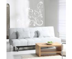 INDIGOS 4052166141291 Wandtattoo w652 schöne Tribal Blatt Wandaufkleber 120 x 114 cm, weiß