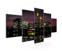 Bilder Frankfurt am Main Stadt Wandbild Vlies - Leinwand Bild XXL Format Wandbilder Wohnung Deko Kunstdrucke - MADE IN GERMANY - Fertig zum Aufhängen 600853a
