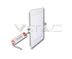 V-TAC SKU. 4864 Downlight LED Auflaufform quadratisch 6 W vt-607, Kunststoff, und andere Material, 6 W, Weiß, Höhe x Breite x Tiefe: 120 mm x 120 mm x 25 mm