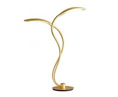 WOFI Tischleuchte, Aluminium, Integriert, 9 W, Goldfarbig, 15 x 39.5 x 550 cm