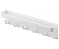 Yamazaki Home Smart Magnetschlüssel Rack mit Tablett weiß