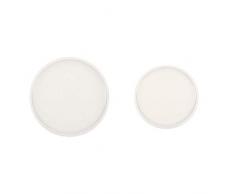 Villeroy & Boch Artesano Original Speiseteller, 27 cm, Premium Porzellan, weiß + Artesano Original Frühstücksteller, 22 cm, Premium Porzellan, weiß