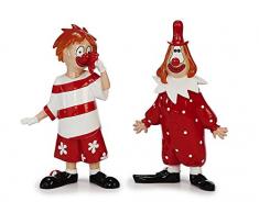 Unbekannt Sunny Toys Dekofigur, Polyresin, Weiß & Rot, 6 x 11 x 21 cm, 2-Einheiten