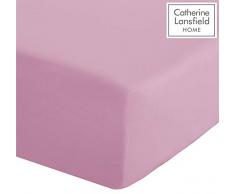 Catherine Lansfield Bügelfreies Spannbettlaken, Perkal-Baumwollpolyester, Einzelbett, Candy, Doppelbett