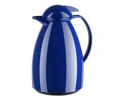 Emsa 660100400 Isolierkanne, Für Kaffee oder Tee, 1 Liter, Quick Tip Verschluss, Blau, Tango