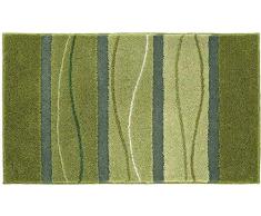 Grund Badteppich 100% Polyacryl, ultra soft, rutschfest, ÖKO-TEX-zertifiziert, 5 Jahre Garantie, ORLY, WC-Vorlage o.A. 50x60 cm, grün